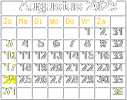 klik hier voor de jaarkalender, gemaakt door MiHaFlex